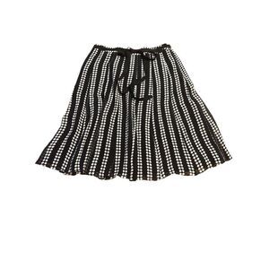 Uniform John Paul Richard Polka Dot Crepe Skirt 100% Silk Womens Size 10
